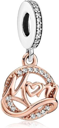Heart Mom Charms 925 Sterling Silver Bead for Bracelets and Necklaces For Women Jewelry Present in Kuwait