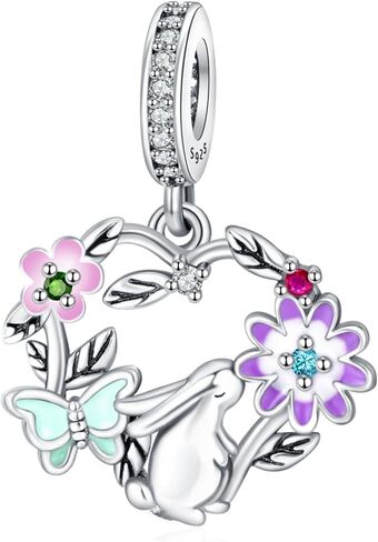 Love and Heart Charms 925 Sterling Silver for Bracelets and Necklaces Dangle Beads Jewelry for Women in Saudi Arabia