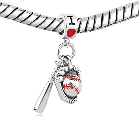 KunBead Love Baseball Bead Charms متوافقة مع أساور Pandora in Kuwait