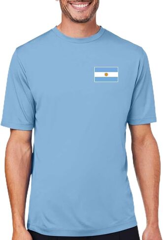 تي شيرت Shark & ​​Hammer Nations of The World Flags Country للجنسين ذو أداء ممتص للرطوبة in Kuwait