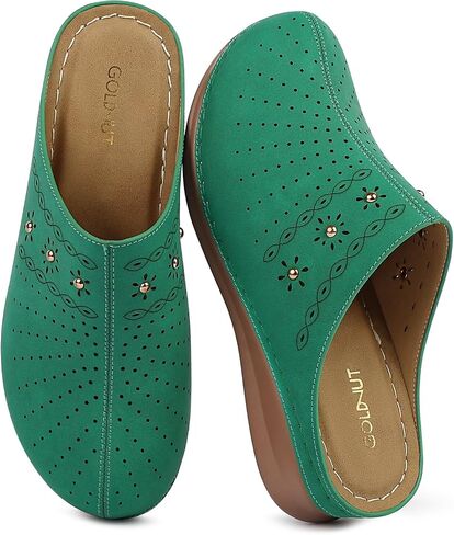 Women's Closed Toe Clogs Comfortable Slip On Mules Non Slip Casual Summer Walking Clog for Womans Mules Size 5-10 in Saudi Arabia