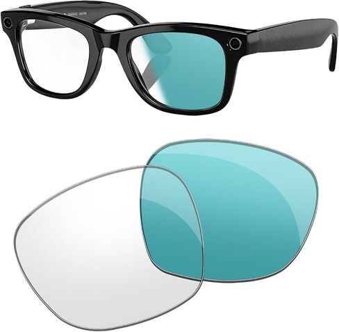 Photochromatic Lenses Replacement for Ray Ban Meta Wayfarer RW4006 50mm Smart Glasses Sunglasses -Multiple Options in Kuwait