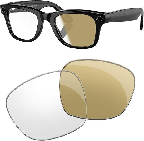 Photochromatic Lenses Replacement for Ray Ban Meta Wayfarer RW4006 50mm Smart Glasses Sunglasses -Multiple Options in Kuwait