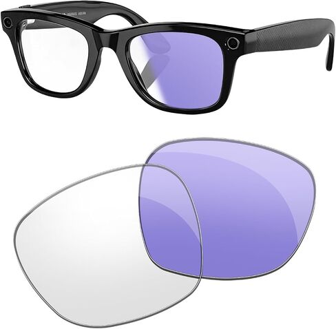 Photochromatic Lenses Replacement for Ray Ban Meta Wayfarer RW4006 50mm Smart Glasses Sunglasses -Multiple Options in Kuwait