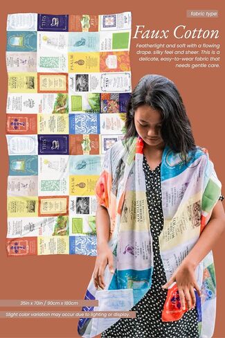 Joy Scripture Prayer Scarf for Women | Classic Shawl Christian Wrap, 24 Uplifting Bible Verses | Encouraging Christian Gift in Saudi Arabia