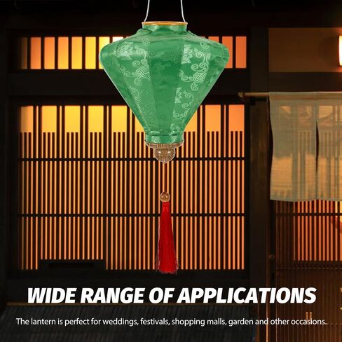ARTIBETTER Vietnamese Hanging Lantern Decorative Cloth Lantern for Wedding Party Garden Festival Ambiance 9.84 Inch Traditional Craftsmanship Outdoor Decor in Kuwait