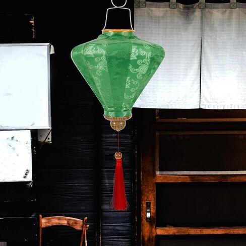 ARTIBETTER Vietnamese Hanging Lantern Decorative Cloth Lantern for Wedding Party Garden Festival Ambiance 9.84 Inch Traditional Craftsmanship Outdoor Decor in Kuwait