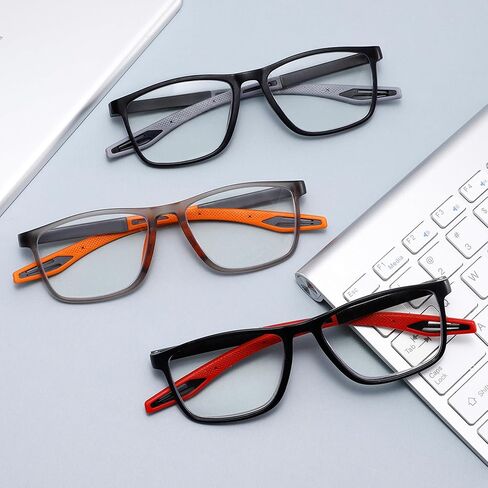 Reading Glasses for Men Sporty Design TR90 Blue Light Blocking Reader Comfortable and Flexible Lightweight in Saudi Arabia