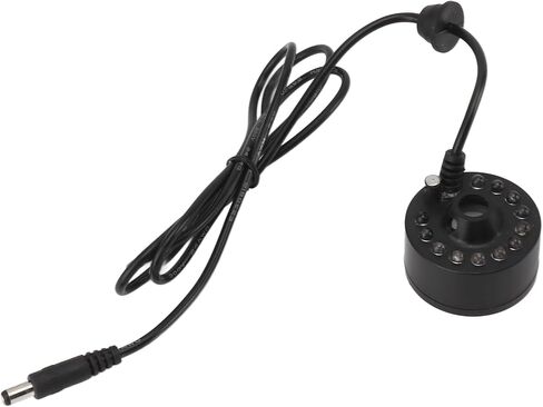 Tissting 12LED Water Fountain Fogger with 5V DC Power, Portable Ultrasonic Mister for Indoor Outdoor Ponds Gardens Parties Home Decor Humidification in Kuwait