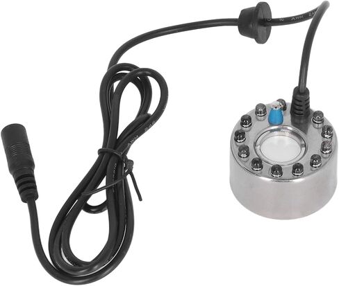 Gavigain Ultrasonic Fog Machine Stainless Steel Mist Maker with 12 LED Lights for Fountain Pond in Kuwait