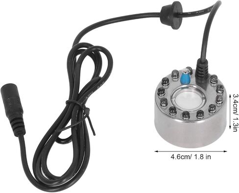 Gavigain Ultrasonic Fog Machine Stainless Steel Mist Maker with 12 LED Lights for Fountain Pond in Kuwait