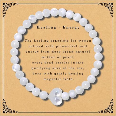 Healing Bracelets For Women Natural Boho Bead Bracelets, Women’s Stretch Bracelets Healing Energy Crystal Stone Beaded Bracelet, Stress Relief Gifts For Mother, Girlfriend, Birthday in Kuwait