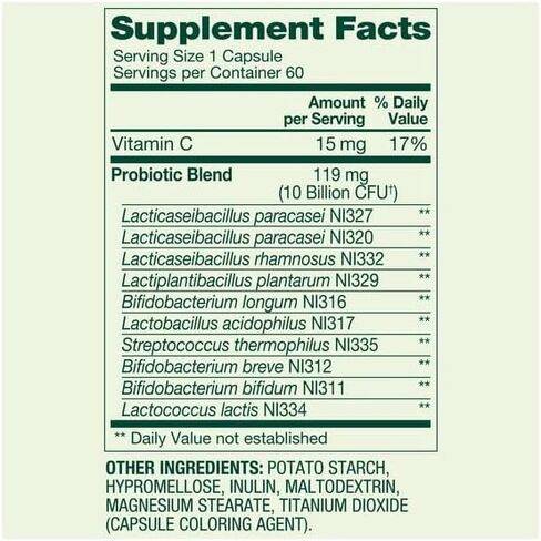 Spring Valley Extra Strength Probiotic Vegetable Capsules for Digestive Health (10 Billion - 60 Count) in Saudi Arabia