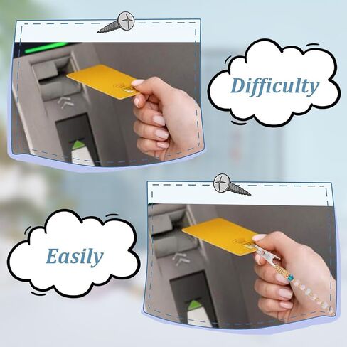 6 Styles Iron Credit Card Grabber for Long Nail, 6pcs Debit Bank Card Grabber with Alligator Clip, Glass Heart Star Beaded Credit Card Clips Pullers for Long Nails Keychain Women Girls in Kuwait