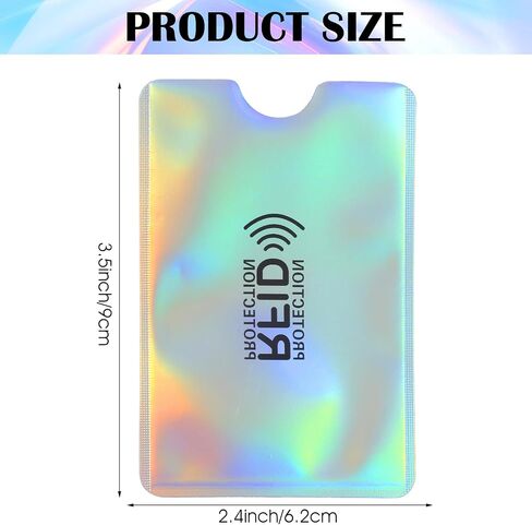 24 قطعة من الأكمام الملونة RFID لبطاقات الائتمان، وأكمام آمنة لحماية سرقة الهوية، واقيات بطاقات رفيعة من رقائق الألومنيوم المقاومة للماء لمحفظة جواز السفر لبطاقة الخصم in Kuwait