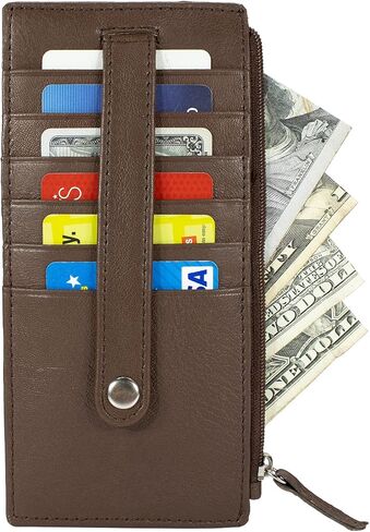 Paul Walter Genuien Leather Women's Credit Card Case ID Window Slim Wallet in Saudi Arabia