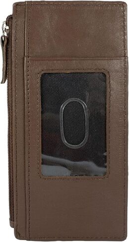 Paul Walter Genuien Leather Women's Credit Card Case ID Window Slim Wallet in Saudi Arabia