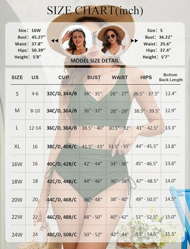 Arolina Womens High Waisted Bikini Sets V Neck Twist Front Two Piece Swimsuit Adjustable Tie Side Bathing Suit（S-24W in Saudi Arabia