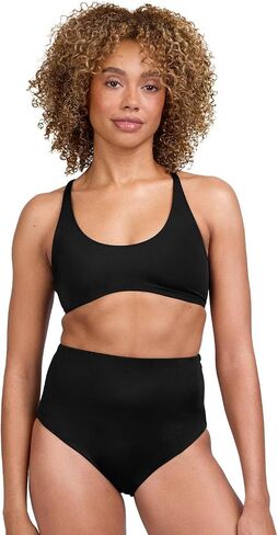 JOLYN Janna High-Waisted Women’s Bikini Bottom with Full Coverage for Retro Style, Tummy Control & Athletic Water Sports in Saudi Arabia