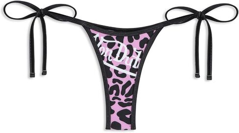 Von Dutch Cheeky Bikini Bottoms for Women, Y2K Swim Low Rise Bathing Suit Bottoms, High Cut Leg in Kuwait