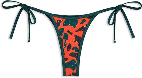 Von Dutch Cheeky Bikini Bottoms for Women, Y2K Swim Low Rise Bathing Suit Bottoms, High Cut Leg in Kuwait
