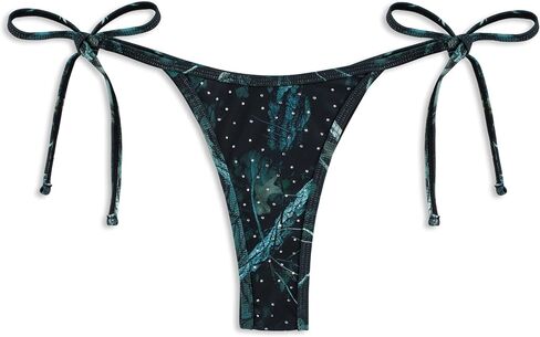 Von Dutch Cheeky Bikini Bottoms for Women, Y2K Swim Low Rise Bathing Suit Bottoms, High Cut Leg in Kuwait