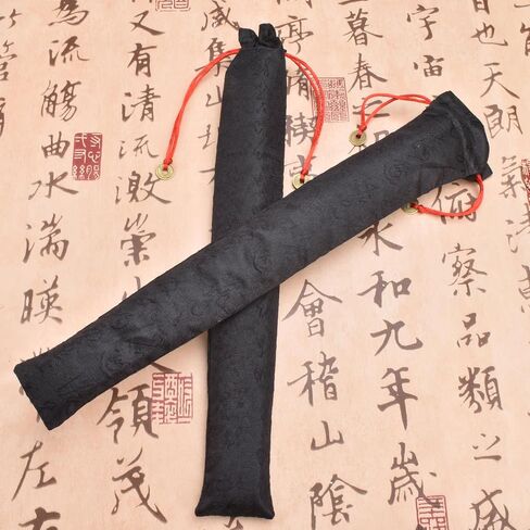 Folding Hand Fan with Bamboo for Women Men, Chinese Japanese Bamboo Fan Hand Fan for Festival, Dance, Gift, Performance, Decorations (Bamboo Fan Black 2p+case) in Saudi Arabia