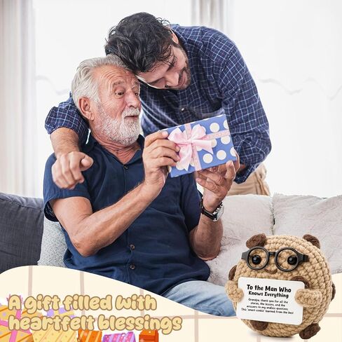 Gifts for Grandpa from Granddaughter, Grandson - Sentimental Grandpa Birthday Gift for The Man Who Knows Everything - Best Grandpa Ever Desk Decor for Father's Day in Saudi Arabia