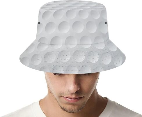 Golf Ball Bucket Hat for Men Women Packable Fisherman Hat Sun Cap Outdoor Travel Beach Caps in Saudi Arabia