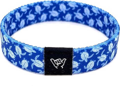 Hang Loose Bands - Coastal Surfer Beach Bracelet for Men, Women & Teens - Comfy Summer - Boho Reversible Wristband- Sea Turtle| Extra Small: 5.5" length (for petites & kids) in Saudi Arabia