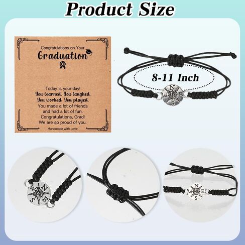 Aelciyue 2026 Graduation Mothers Day Birthday Long Distance Xmas Valentines Day Going Away Gift for Friend Bracelet for Women in Saudi Arabia