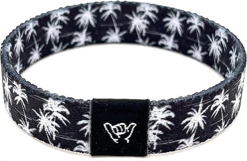Hang Loose Bands - Coastal Surfer Beach Bracelet for Men, Women & Teens - Comfy Summer - Boho Reversible Wristband- Frosted Palms| Extra Small: 5.5" length (for petites & kids) in Saudi Arabia