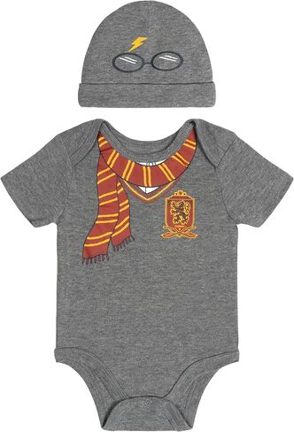 Harry Potter Baby Cosplay Bodysuit & Hat Set Newborn to Infant Sizes (Newborn - 24 Months) in Kuwait