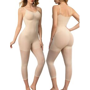 Full Body Shapewear Bodysuit Tummy Control Seamless Body suits Sheer Footless Pantyhose Body Shaper in Kuwait