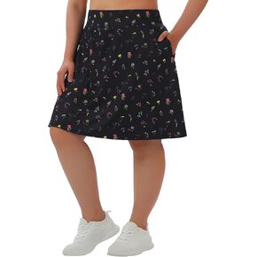 Women's Plus Size Skort Skirts Modest Knee Length Athletic Golf Tennis Skirt with Pockets in Saudi Arabia