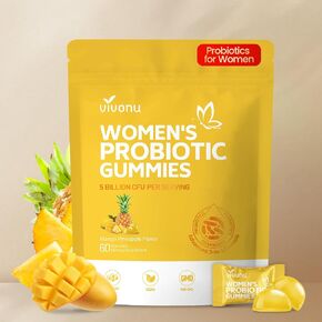 VivoNu Pineapple Gummies for Women Ph, Women Probiotic Gummies, Feminine Balance Gummy, Mango Pineapple Viginal Probiotics for Woman Vaginigal Health, Yeast Ph Balance in Kuwait