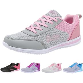 Women's Bowling Shoes Breathable Mesh Orthopedic Shoe Lightweight Non Slip Comfortable Shoes Air Cushion Running Sneaker Lace Up Athletic Walking Sneakers Fashion Casual Sneakers for Travel Work in Saudi Arabia