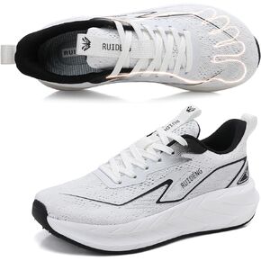 RUIDENG Women's Walking Shoes Wedge Width Cushion Running Tennis ActiveFloat Non-Slip Comfortable Breathable Sports Athletic Sneakers, Breathable，Workout, Gym, Fashion in Saudi Arabia