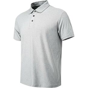 Men’s Performance Heather Short Sleeve Polo Shirt – Breathable Quick-Dry Moisture-Wicking Golf in Saudi Arabia