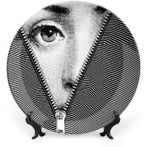 Lina Cavalieri Plate, Wall Decorative Plate, Mysterious Face Plate Wall Hanging Decoration,Including Bracket and Special Spring Hook,B1,6inch in Kuwait