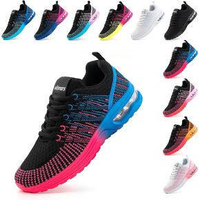 Hitmars Womens Sneakers Walking Shoes Lightweight Breathable Air Cushion Tennis Shoes Gym & Running Shoes with Arch Support for Workout, Travel & Outdoor Casual US 6-9.5 in Saudi Arabia