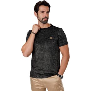 Barabas Men's Glittery Sparkle Crew-Neck T-Shirt ST702 in Saudi Arabia