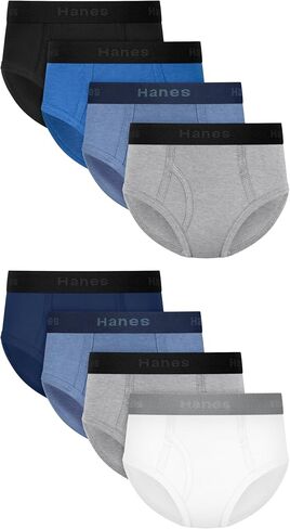 Hanes boys Underwear Briefs Pack, 8-pack, Cotton Stretch Dyed Boy's Brief, Moisture Wicking Boys' Underwear in Kuwait