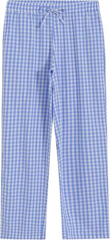 Latuza Women's Tall Gingham Pants 32"/34" Inseam Cotton Pajama Lounge Pants in Kuwait
