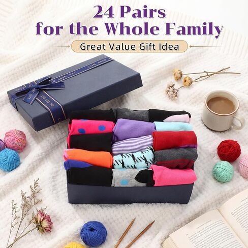 Eurzom Crew Socks Bulk Pack for Women Men Colorful Patterned Socks Value Set for Work Casual Wear Sports Mum Gift in Kuwait