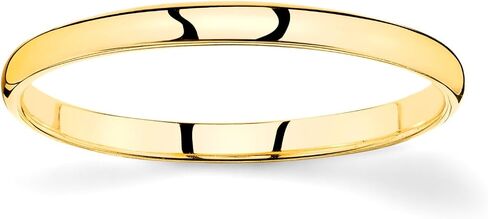 14k Rose White Yellow Gold 2mm Plain Wedding Band Light Comfort Fit Ring in Kuwait