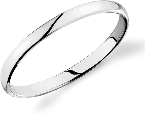 14k Rose White Yellow Gold 2mm Plain Wedding Band Light Comfort Fit Ring in Kuwait
