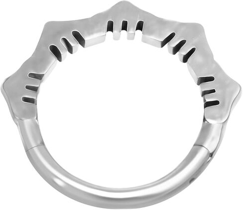 16G Flower Clicker Nose Ring 316L Surgical Steel Hypoallergenic Septum Ring Hoop for Piercing Septum Ear Cartilage in Saudi Arabia