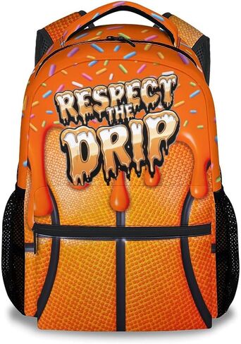 Boys Baseball Backpack for Teens School Bookbag - Kids Schoolbag with Drip Print for Sport Lovers Team School Supplies (17 Inch) in Saudi Arabia