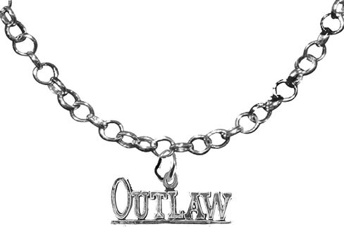 Outlaw, Western jewelry, Adjustable 14-21 Inch Rolo Necklace, Nickel, Lead, And Cadmium Free-Hypoallergenic in Kuwait